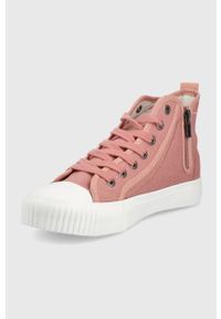 Big-Star - Big Star trampki damskie kolor różowy. Nosek buta: okrągły. Zapięcie: sznurówki. Kolor: różowy. Materiał: guma. Szerokość cholewki: normalna #3