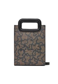 Tous - TOUS Torebka Kaos Icon 395910401 Brązowy. Kolor: brązowy. Materiał: skórzane