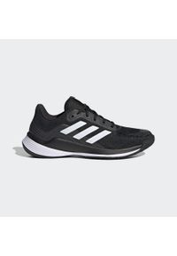 Adidas - Damskie buty do siatkówki novaflight. Kolor: czarny, szary, biały, wielokolorowy. Sport: siatkówka