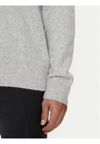 Calvin Klein Sweter K10K113751 Szary Regular Fit. Kolor: szary. Materiał: syntetyk #3