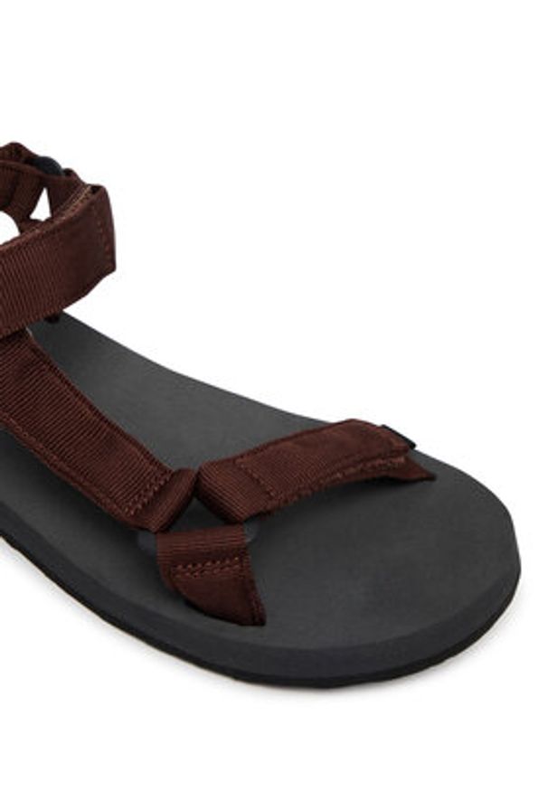 Jack Wolfskin Sandały Taiga A65623 Brązowy ciemny. Kolor: brązowy. Materiał: materiał