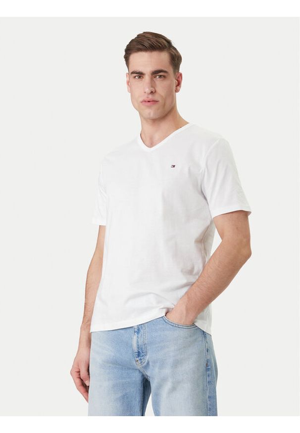 TOMMY HILFIGER - Tommy Hilfiger Komplet t-shirtów UM0UM03865 Biały Regular Fit. Kolor: biały. Materiał: bawełna