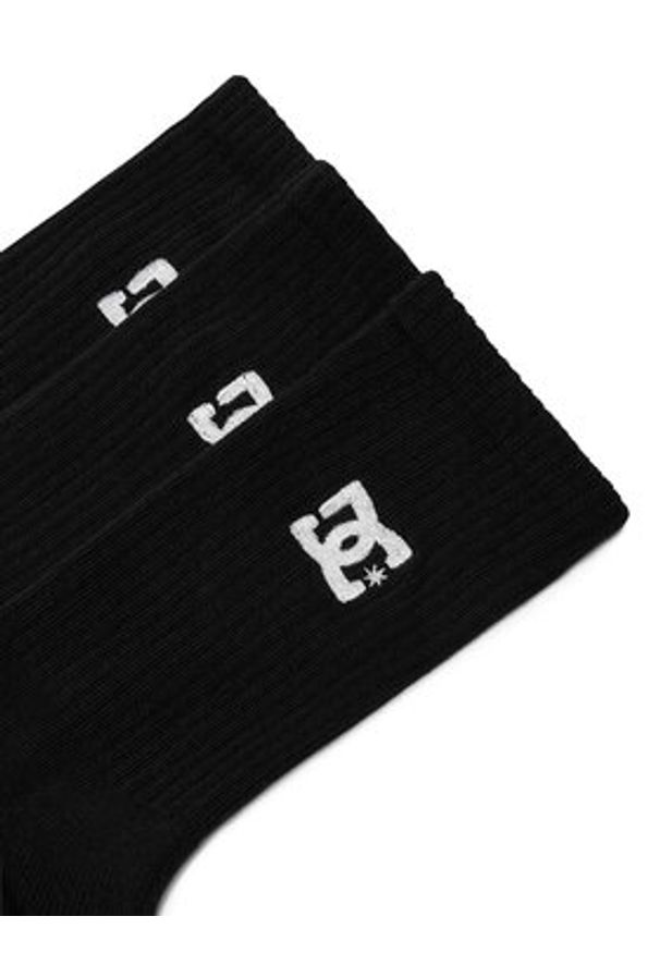 DC Skarpety AS_DC_01W_SS25 (3-PACK) Czarny. Kolor: czarny. Materiał: materiał, bawełna