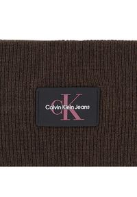 Calvin Klein Jeans Opaska materiałowa Monologo Rubber Headband K60K611258 Brązowy. Kolor: brązowy. Materiał: wełna #8