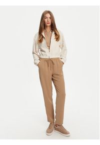 Marella Spodnie dresowe Abitata 2513131045 Beżowy Regular Fit. Kolor: beżowy. Materiał: syntetyk #5