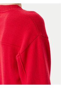 Guess Jeans Sweter W5YR33 Z3HM1 Czerwony Regular Fit. Kolor: czerwony. Materiał: bawełna #5