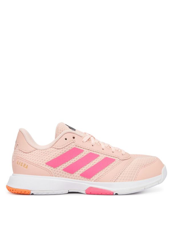 Adidas - adidas Buty halowe Ligra 8 W JR7119 Pomarańczowy. Kolor: pomarańczowy. Materiał: materiał