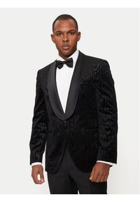 BOSS - Boss Marynarka H-Jeckson-Tux-231 50527994 Czarny Slim Fit. Kolor: czarny. Materiał: bawełna