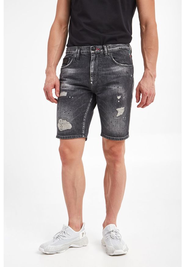 Philipp Plein - Spodenki jeansowe PHILIPP PLEIN. Materiał: jeans