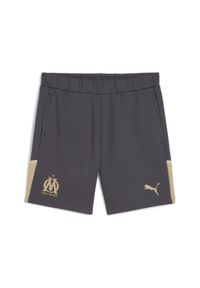 Puma - Spodenki OM Casuals 2023/24. Kolor: czarny, beżowy, wielokolorowy. Materiał: polar, bawełna. Sport: piłka nożna #1