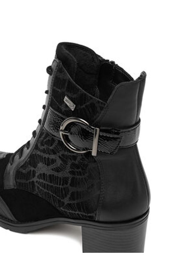 Remonte Botki CEO-D2A77-02 Czarny. Kolor: czarny. Materiał: skóra