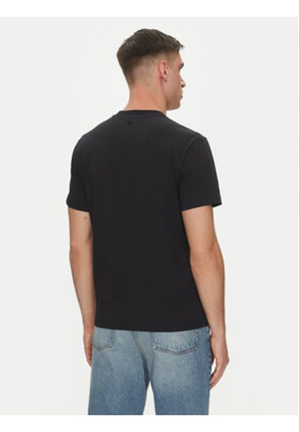 AMI PARIS - AMI Paris T-Shirt BFUTS003.724 Czarny Regular Fit. Kolor: czarny. Materiał: bawełna