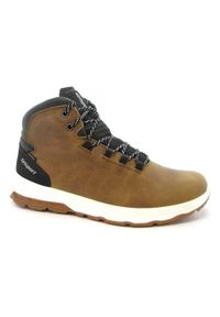 Buty trekkingowe męskie Grisport Texas. Wysokość cholewki: za kostkę. Zapięcie: sznurówki. Kolor: brązowy. Materiał: skóra, tkanina, guma. Szerokość cholewki: normalna