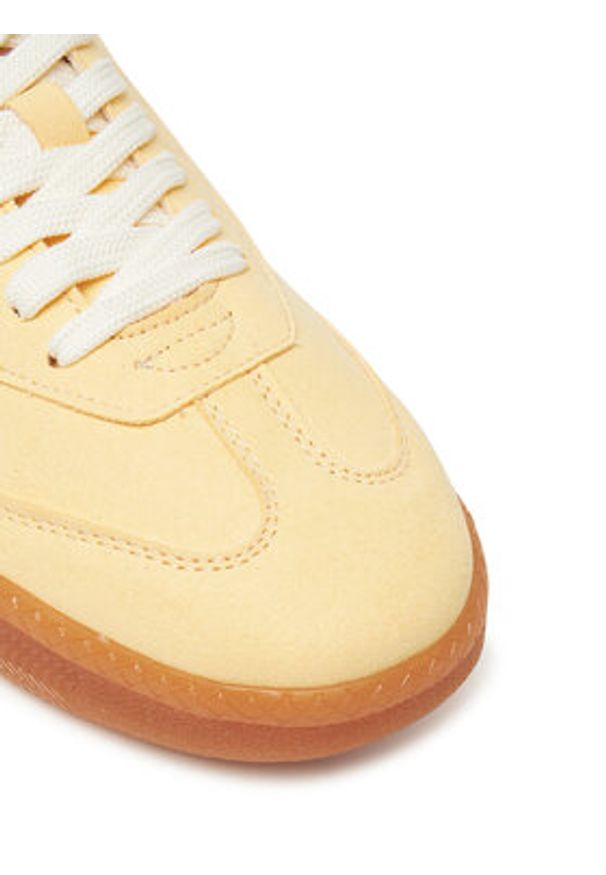 Steve Madden Sneakersy Euphoria SM11003591 Żółty. Kolor: żółty. Materiał: skóra