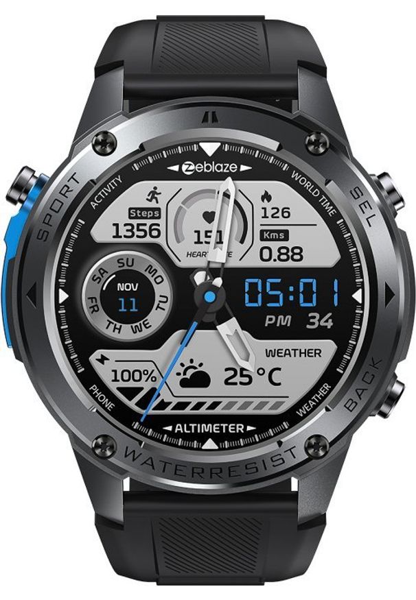 Smartwatch Zeblaze Smartwatch Zeblaze Stratos 2 Ultra - czarny. Rodzaj zegarka: smartwatch. Kolor: czarny