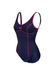 Damski kostium kąpielowy 1-częściowy Arena Tania Clip. Kolor: niebieski, różowy, wielokolorowy. Materiał: tkanina #1