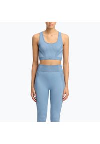 Reebok Fitness - Biustonosz Reebok Rbk Lab Seamless. Kolor: niebieski. Sport: fitness #1