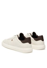 TOMMY HILFIGER - Tommy Hilfiger Sneakersy Icon Court Light FW0FW09601 Biały. Kolor: biały. Materiał: skóra #5