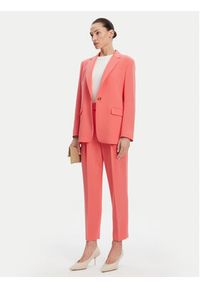 BOSS Spodnie materiałowe Tapiah 50490037 Różowy Regular Fit. Kolor: różowy. Materiał: syntetyk #4