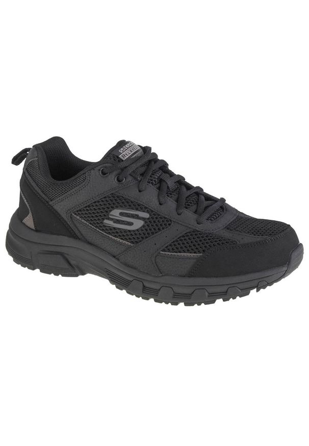 skechers - Buty sportowe Sneakersy męskie, Skechers Oak Canyon-Verketta. Kolor: wielokolorowy, czarny. Materiał: guma, skóra, tkanina. Sport: turystyka piesza