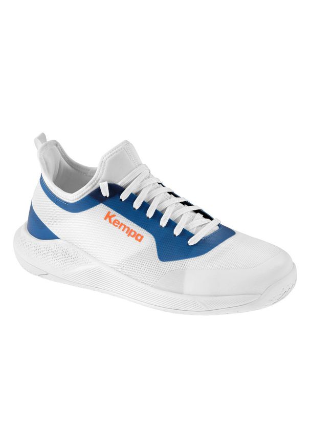 KEMPA - Dzięcięce buty halowe Kempa Kourtfly. Kolor: niebieski, biały, wielokolorowy. Sport: piłka ręczna