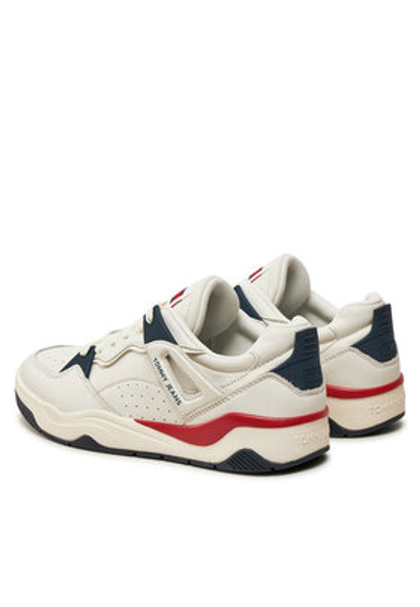 Tommy Jeans Sneakersy Tjm Ultra Basket Sneaker EM0EM01493 Biały. Kolor: biały. Materiał: skóra
