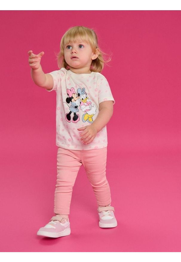 Sinsay - Jegginsy - różowy. Kolor: różowy