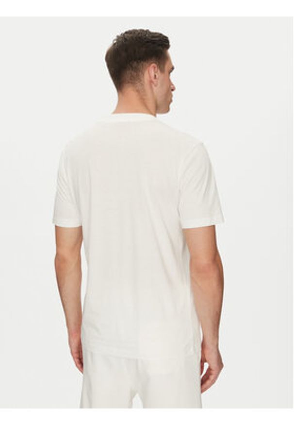 Hugo - HUGO T-Shirt Dalendi 50534934 Écru Regular Fit. Kolor: kremowy. Materiał: bawełna