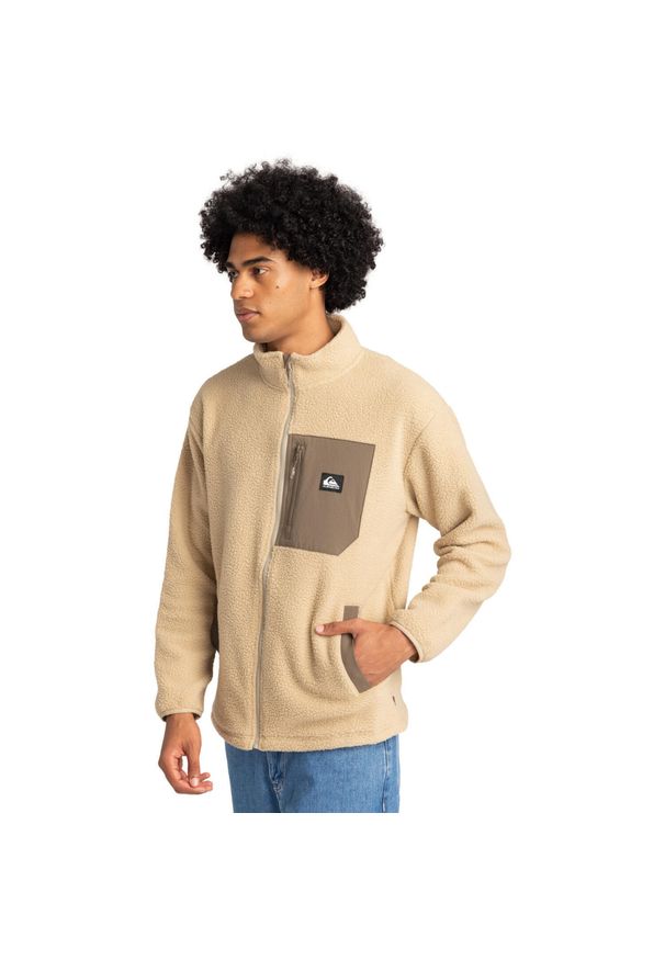 Quiksilver - Bluza dla Mężczyzn CLEAN COAST Beżowy. Kolor: beżowy. Materiał: poliester, materiał. Sport: outdoor