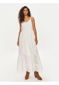YAS Sukienka letnia Luma 26032686 Biały Regular Fit. Kolor: biały. Materiał: bawełna. Sezon: lato #1