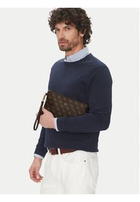 Guess Saszetka PMHULO P5238 Brązowy. Kolor: brązowy. Materiał: skóra