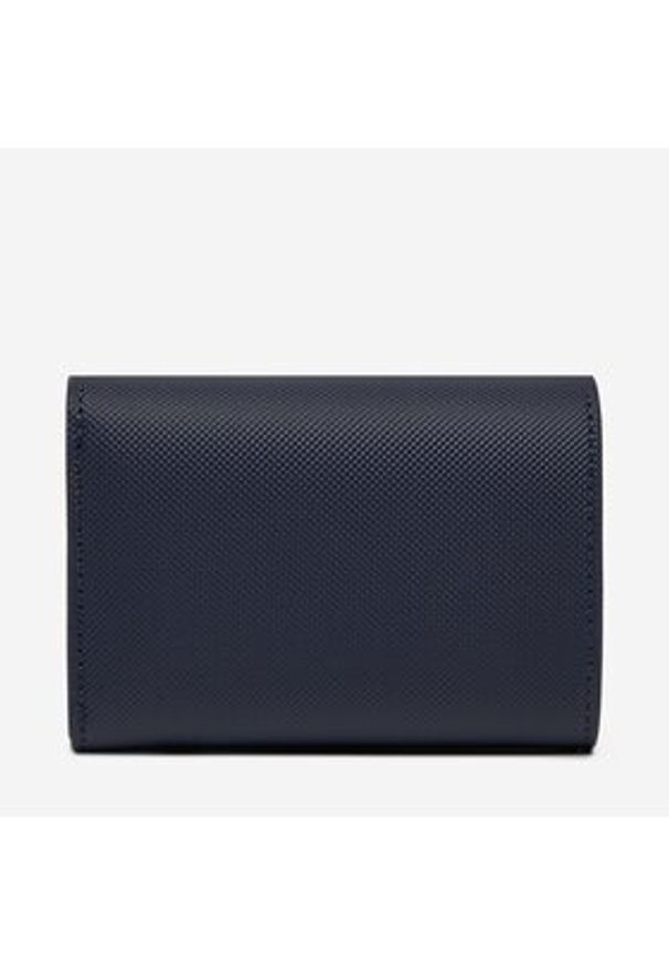 Lacoste Duży Portfel Damski NF4190AA Granatowy. Kolor: niebieski. Materiał: skóra