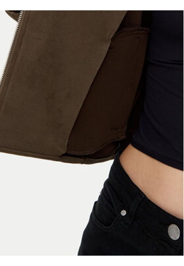 Vero Moda Kurtka z imitacji skóry Jose 10300938 Brązowy Regular Fit. Kolor: brązowy. Materiał: skóra