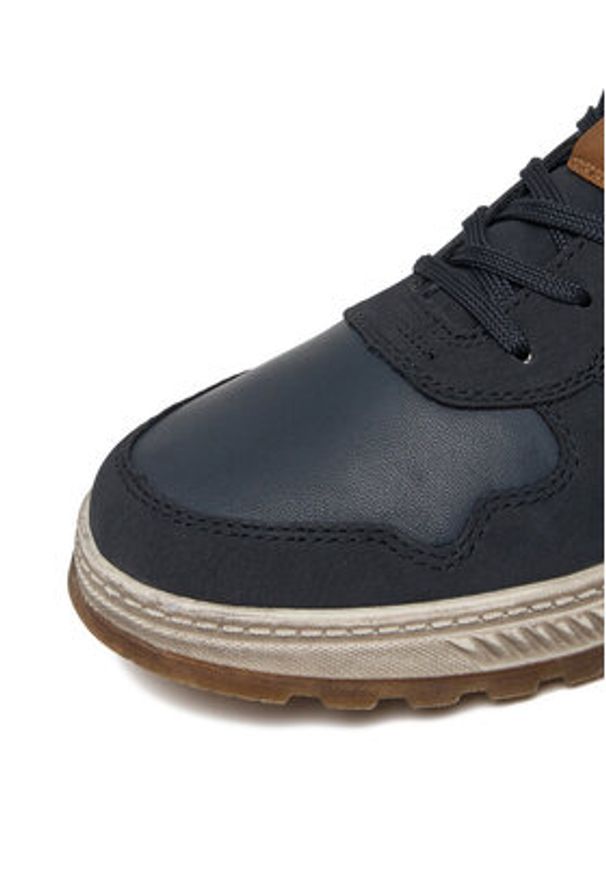 Rieker Sneakersy 37029-16 Granatowy. Kolor: niebieski. Materiał: syntetyk, materiał