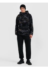 4f - 4F Polar z kapturem regular męski - multikolor 3XL. Typ kołnierza: kaptur. Kolor: wielokolorowy. Materiał: polar