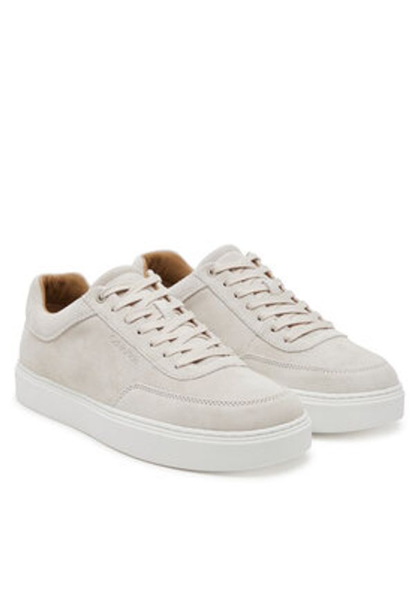 Calvin Klein Sneakersy Clean Cup Low Laceup Oxf Su HM0HM01880 Beżowy. Kolor: beżowy. Materiał: skóra