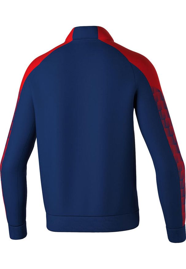 ERIMA - Dziecięca bluza dresowa Erima Evo Star. Kolor: niebieski, czerwony, wielokolorowy. Materiał: dresówka. Długość rękawa: raglanowy rękaw. Sport: piłka ręczna, fitness