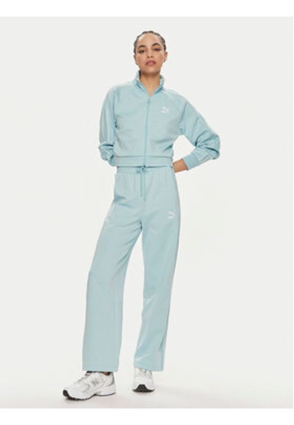 Puma Bluza T7 624211 Niebieski Relaxed Fit. Kolor: niebieski. Materiał: bawełna