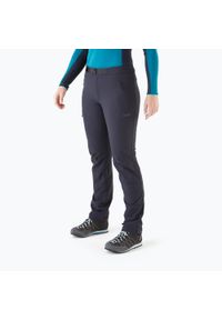 Spodnie softshell damskie Rab Incline AS. Kolor: szary, czarny. Materiał: softshell. Sezon: zima. Sport: narciarstwo #1