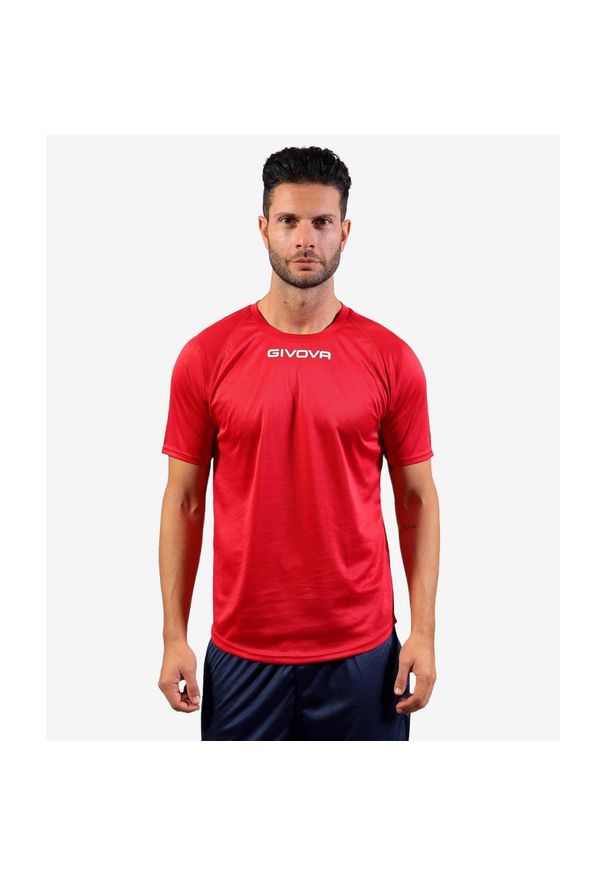 Koszulka piłkarska dla dzieci Givova One czerwona. Kolor: czerwony. Sport: piłka nożna