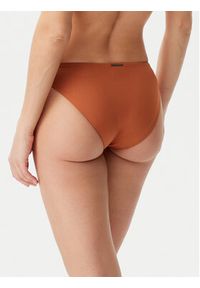 Calvin Klein Swimwear Dół od bikini KW0KW02705 Brązowy. Kolor: brązowy. Materiał: syntetyk