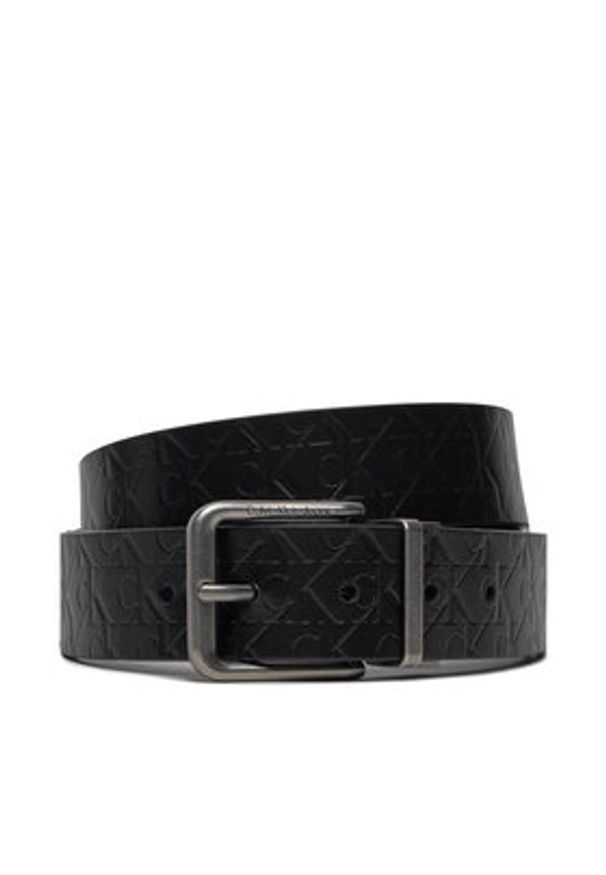 Calvin Klein Jeans Pasek Męski Gift Cl Lthr Belt Rev/Adj 35Mm K50K511515 Czarny. Kolor: czarny. Materiał: skóra