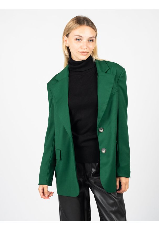 Silvian Heach Marynarka "Thomasin" | PGA22261GC | Thomasin | Kobieta | Zielony. Okazja: na co dzień. Kolor: zielony. Materiał: elastan, wiskoza, poliester. Styl: casual
