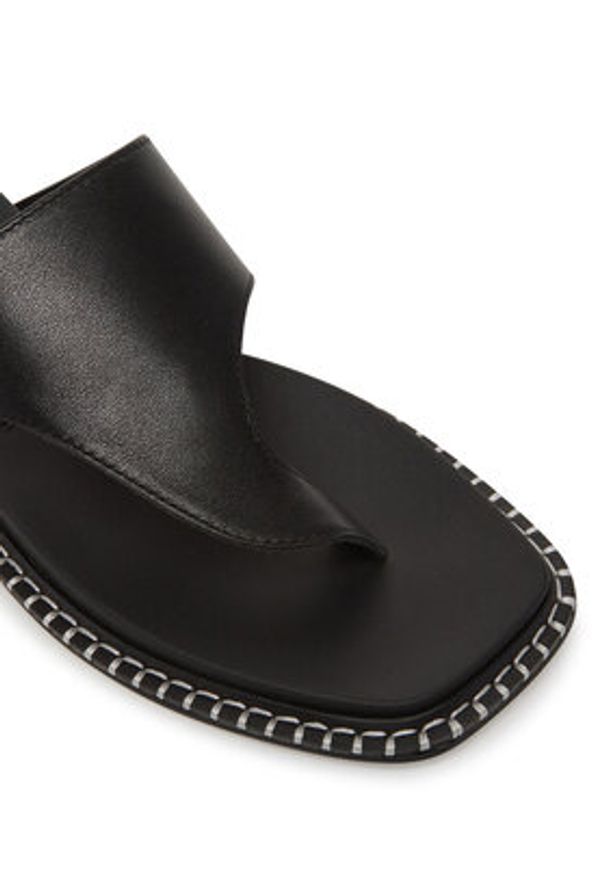 Karl Lagerfeld - KARL LAGERFELD Japonki Kleo KL81325 Czarny. Kolor: czarny. Materiał: skóra