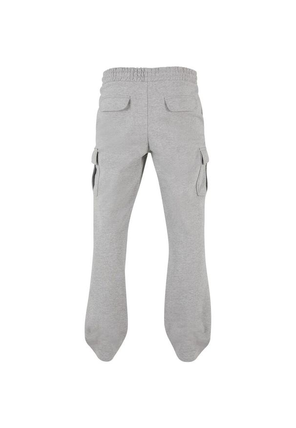 Urban Classics - Męskie Spodnie Dresowe Cargo Z Prostymi Nogawkami O Dużej Gramaturze. Kolor: szary. Materiał: dresówka