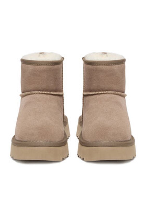 Nine West Śniegowce CEO-NASR-01 Beżowy. Kolor: beżowy. Materiał: skóra, zamsz