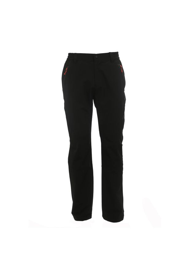 PEAK MOUNTAIN - Spodnie turystyczne Peak Mountain Canca. Kolor: czarny. Długość: długie