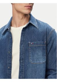 Tommy Jeans Koszula jeansowa DM0DM23390 Niebieski Regular Fit. Kolor: niebieski. Materiał: bawełna #3
