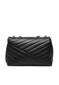 Tory Burch Torebka Kira Chevron Small Convertible 90452 Czarny. Kolor: czarny. Materiał: skórzane #6
