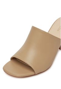 DeeZee Klapki FBN-020-7 Beżowy. Kolor: beżowy. Materiał: skóra #4